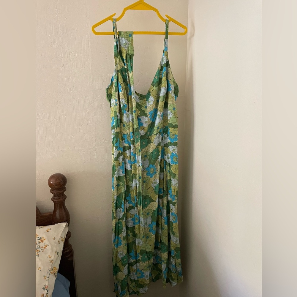 ModCloth Floral Midi Dress, size 18